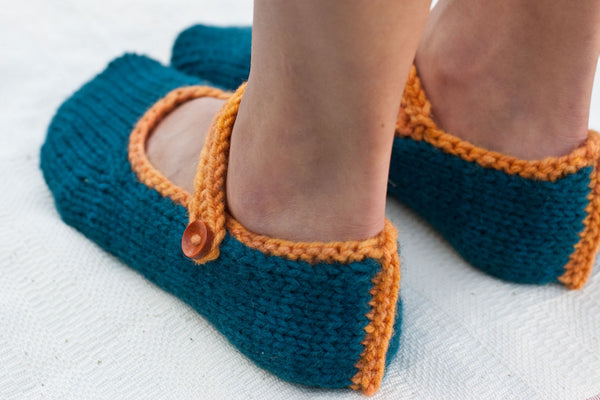 Coppélia Slippers knitting pattern - Sweet Paprika Designs