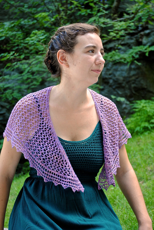 Meandering Pathway shawl knitting pattern - Sweet Paprika Designs